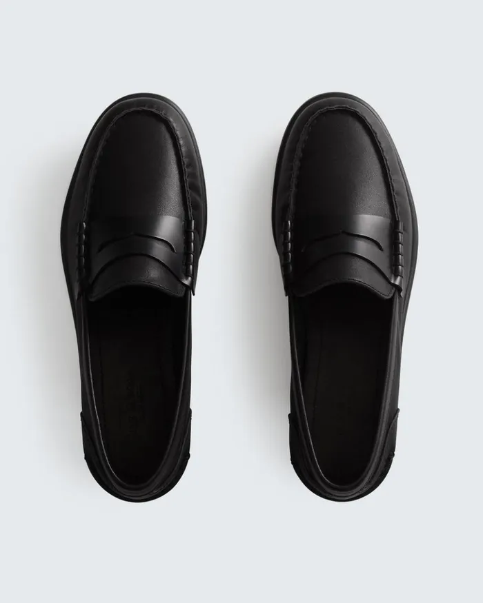 Women Rag 038 Bone Flats Carter Loafer 8211 Leather Black