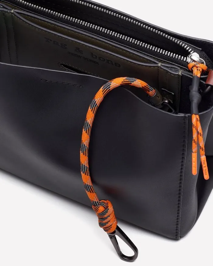 Women Rag 038 Bone Handbags Passenger Crossbody 8211 Leather Black Olive Night