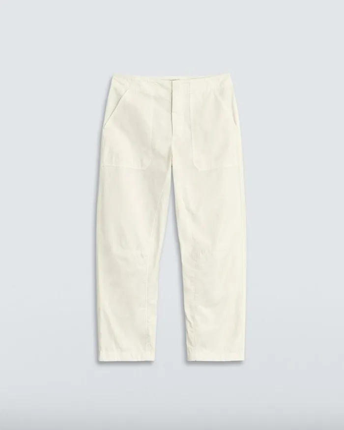 Women Rag 038 Bone Pants Leyton Workwear Cotton Pant Ivory