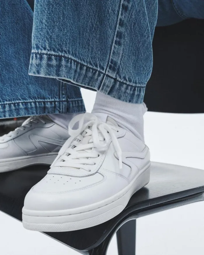 Women Rag 038 Bone Sneakers Retro Court Mule 8211 Leather White