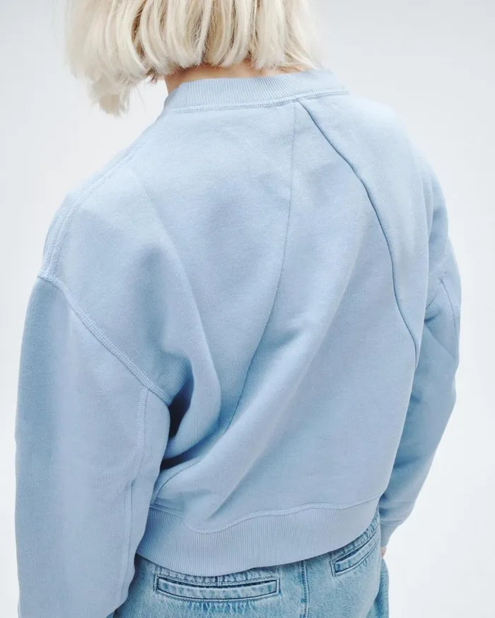 Women Rag 038 Bone Sweatshirts Vintage Terry Sweatshirt Raindrop