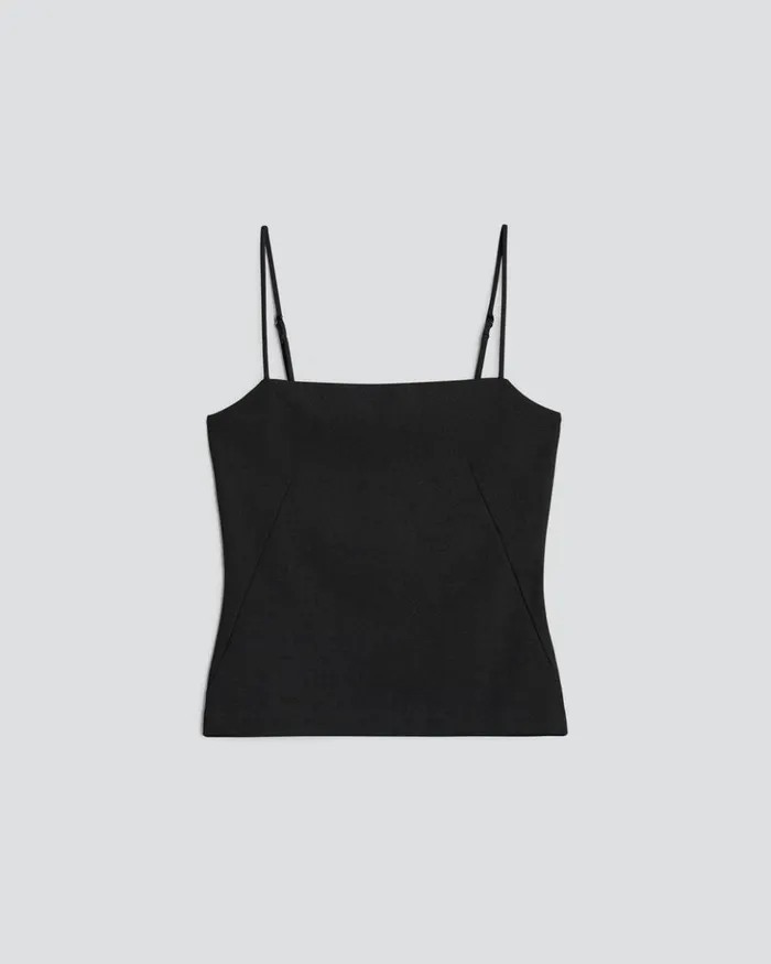 Women Rag 038 Bone TShirts Irina Ponte Cami Black