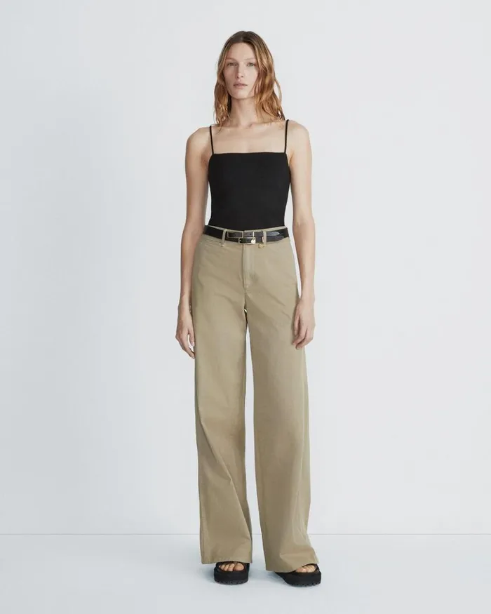 Women Rag 038 Bone TShirts Irina Ponte Cami Black