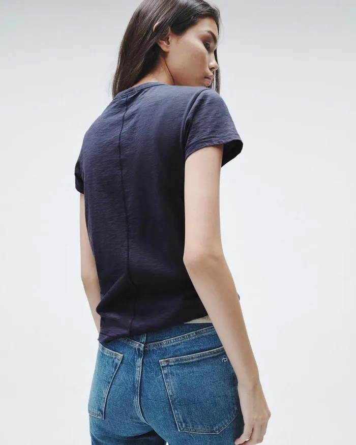 Women Rag 038 Bone TShirts The Slub Tee Salute