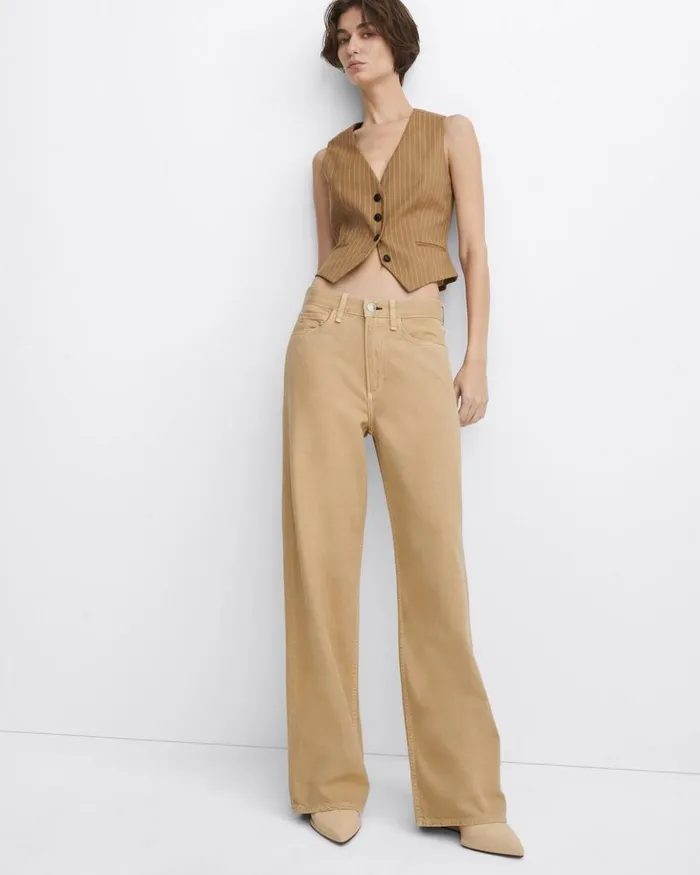 Women Rag 038 Bone Wide Leg Featherweight Logan WideLeg 8211 Beige