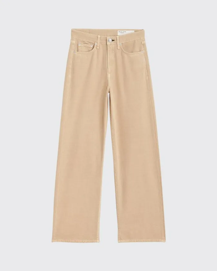 Women Rag 038 Bone Wide Leg Featherweight Logan WideLeg 8211 Beige