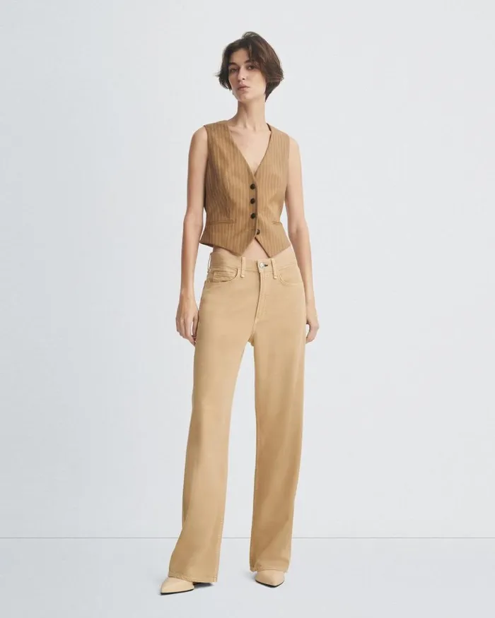 Women Rag 038 Bone Wide Leg Featherweight Logan WideLeg 8211 Beige