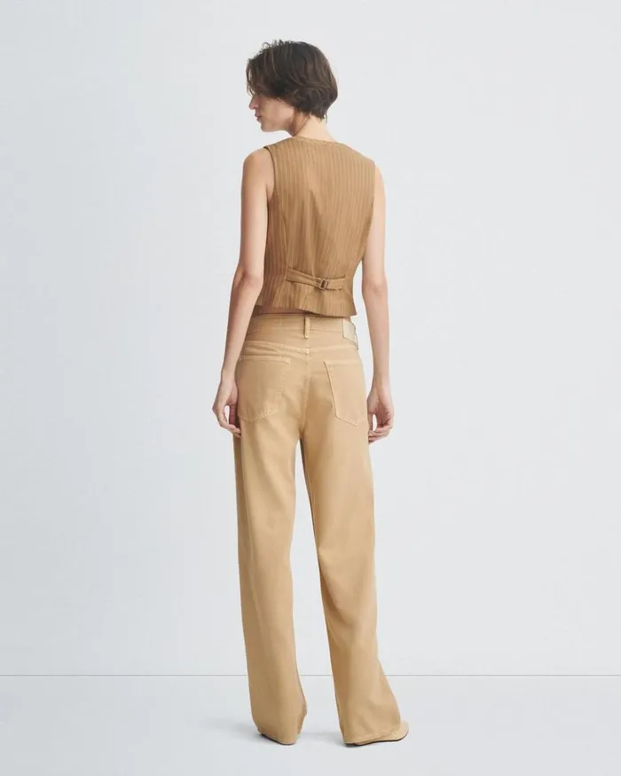 Women Rag 038 Bone Wide Leg Featherweight Logan WideLeg 8211 Beige