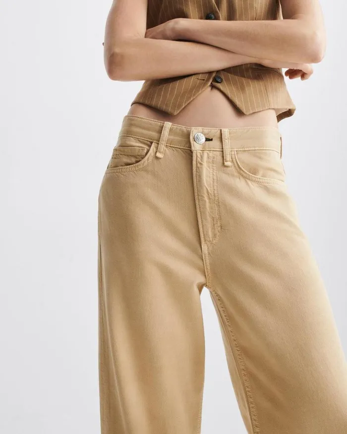 Women Rag 038 Bone Wide Leg Featherweight Logan WideLeg 8211 Beige
