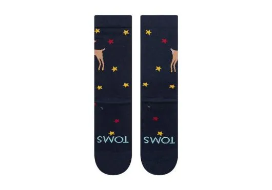 Women Reindeer High Crew Socks Reindeer Crew TOMS Exclusives