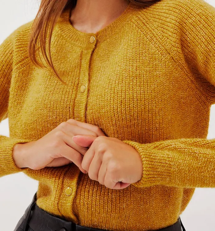 Women Ribbed Cardigan 8211 Yellow Promod Jumpers And Cardigans Women Ribbed Cardigan 8211 Yellow Promod Jumpers And Cardigans