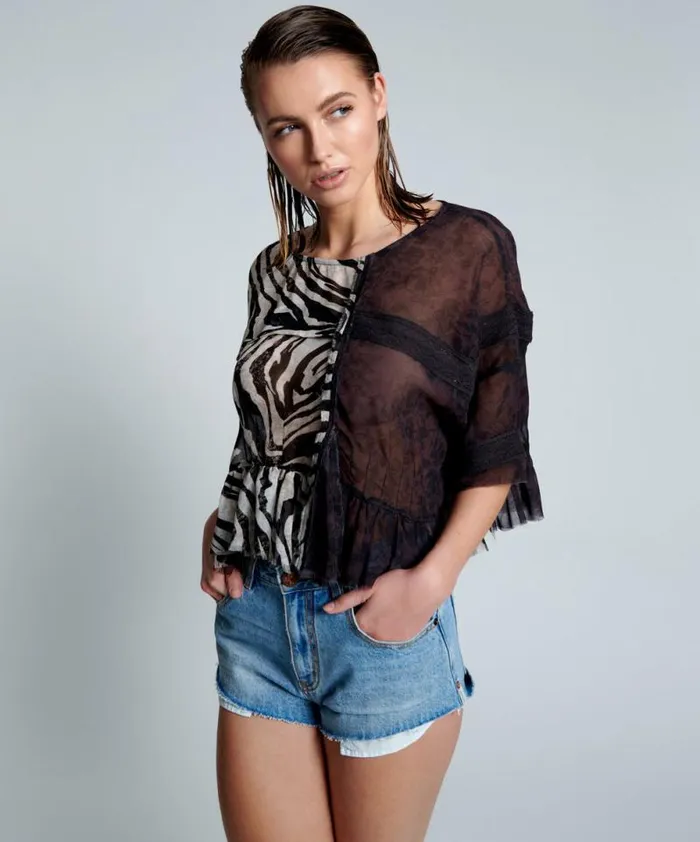 Women RIPPLE NIGHT DANCE TOP One Teaspoon Tops