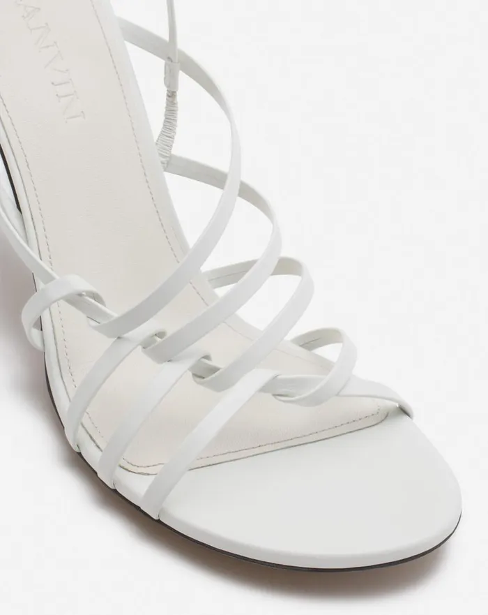 Women Sandals and Mules Lanvin Squence By Lanvin Leather Sandals Beigesilver Women Sandals and Mules Lanvin Squence By Lanvin Leather Sandals Beigesilver