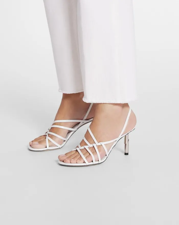 Women Sandals and Mules Lanvin Squence By Lanvin Leather Sandals Beigesilver Women Sandals and Mules Lanvin Squence By Lanvin Leather Sandals Beigesilver