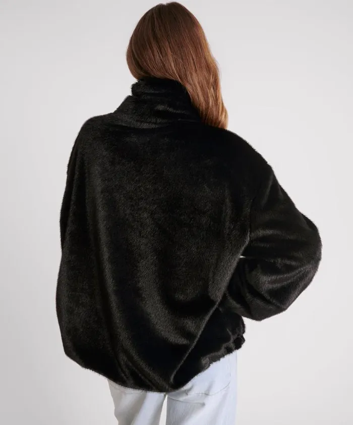 Women SAUVAGE FAUX FUR PULLOVER JACKET One Teaspoon Jackets Women SAUVAGE FAUX FUR PULLOVER JACKET One Teaspoon Jackets