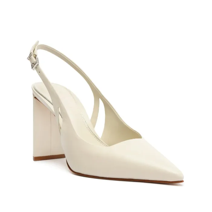 Women Schutz Shoes Blanche Leather Pump
