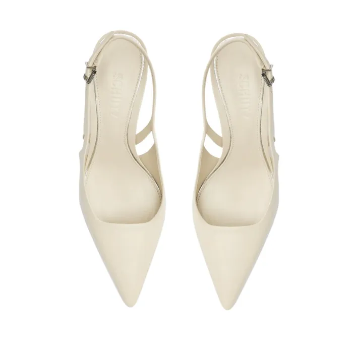 Women Schutz Shoes Blanche Leather Pump