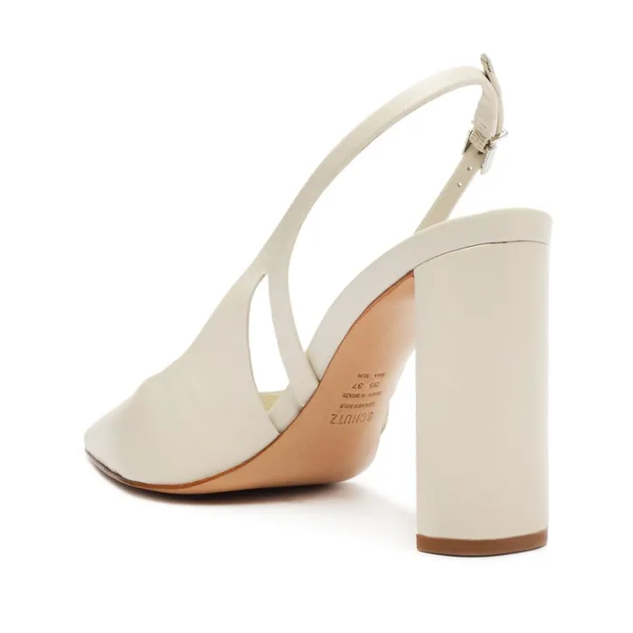 Women Schutz Shoes Blanche Leather Pump