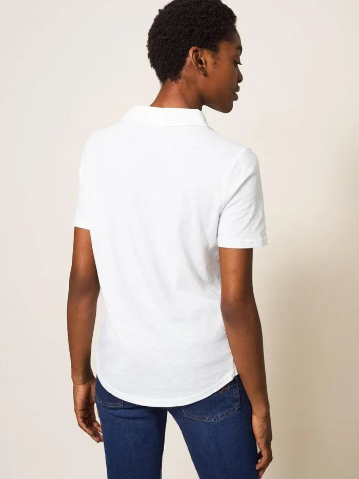 Women Shirts and Blouses White Stuff Penny Pocket Jersey Shirt Brilliant White Women Shirts and Blouses White Stuff Penny Pocket Jersey Shirt Brilliant White