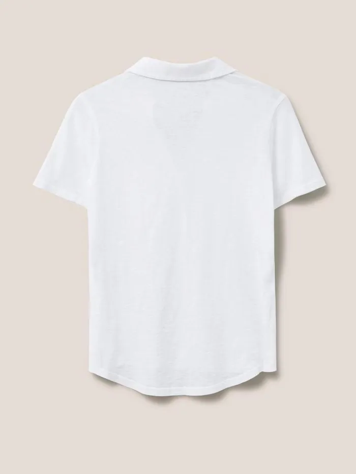 Women Shirts and Blouses White Stuff Penny Pocket Jersey Shirt Brilliant White Women Shirts and Blouses White Stuff Penny Pocket Jersey Shirt Brilliant White