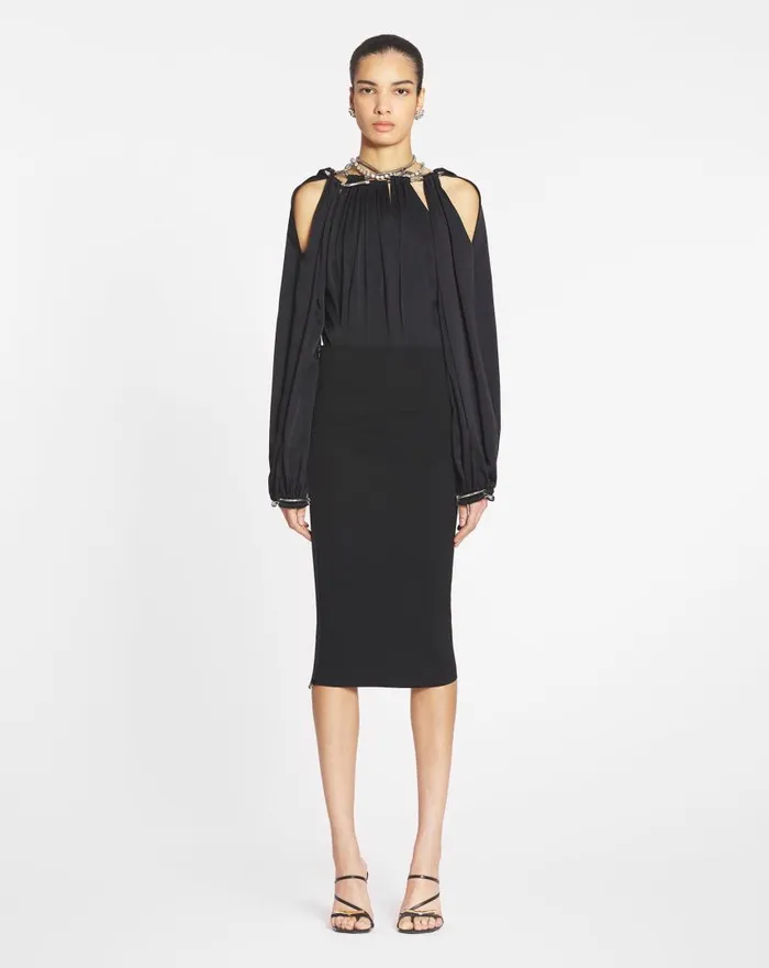 Women Skirts and Shorts Lanvin Pencil Skirt Black Women Skirts and Shorts Lanvin Pencil Skirt Black