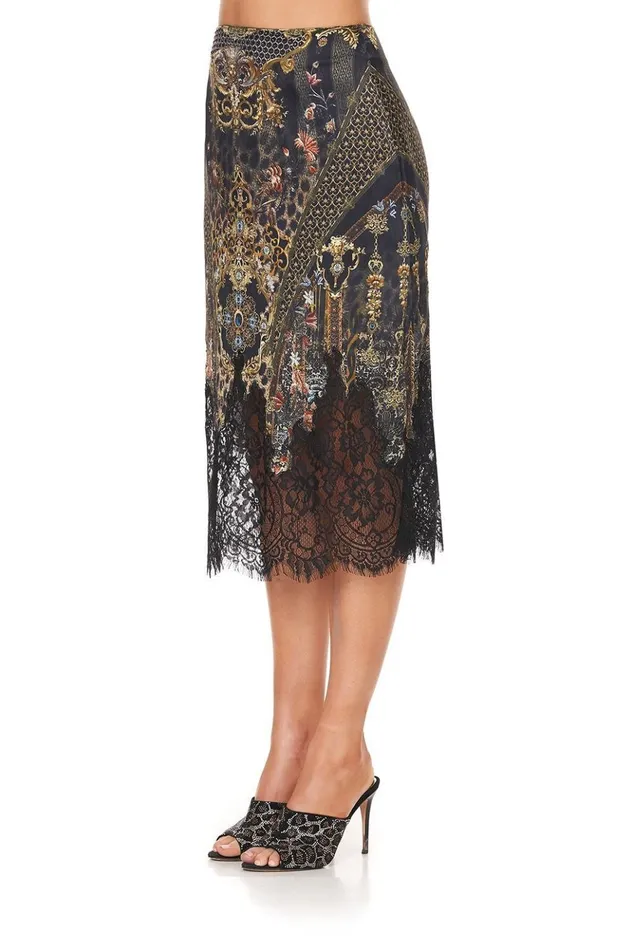 Women Skirts Camilla Slip Midi Skirt Abingdon Palace