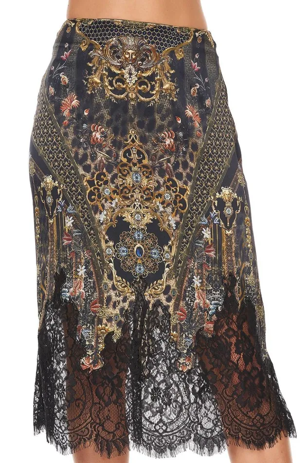 Women Skirts Camilla Slip Midi Skirt Abingdon Palace
