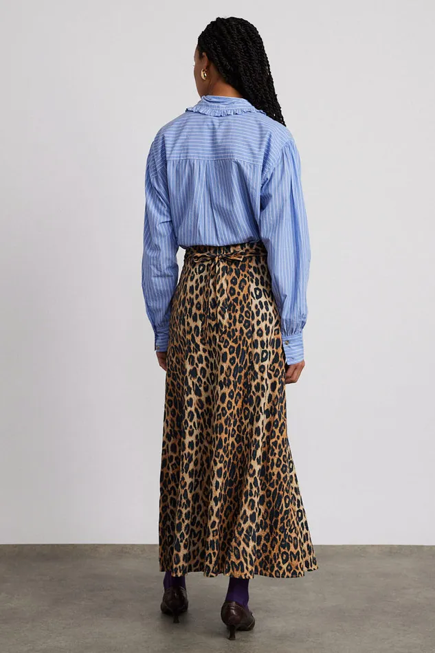Women Skirts Damson Madder Hyan Midi Skirt 8211 Leopard
