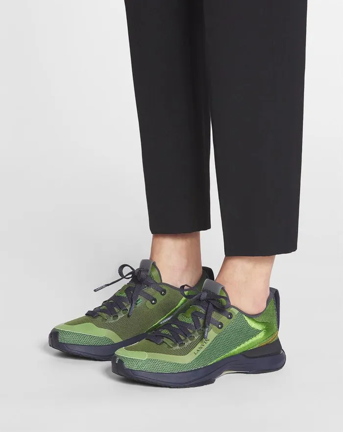 Women Sneakers Lanvin Li Mesh Sneakers Dark Greengreen Women Sneakers Lanvin Li Mesh Sneakers Dark Greengreen