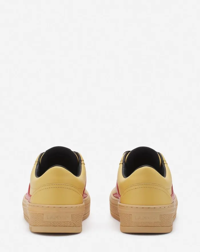 Women Sneakers Lanvin Lanvin X Future Leather Cash Sneakers For Women Bright Yellowred Women Sneakers Lanvin Lanvin X Future Leather Cash Sneakers For Women Bright Yellowred