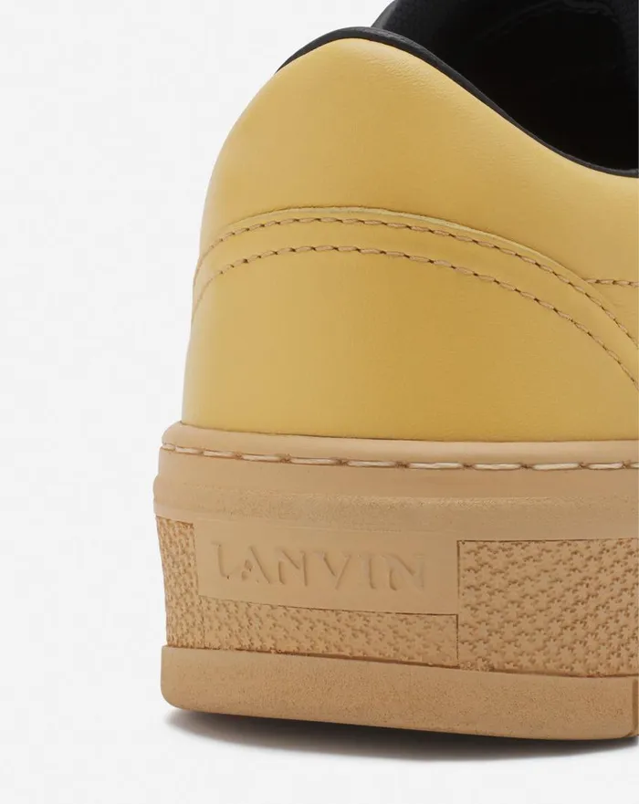 Women Sneakers Lanvin Lanvin X Future Leather Cash Sneakers For Women Bright Yellowred Women Sneakers Lanvin Lanvin X Future Leather Cash Sneakers For Women Bright Yellowred