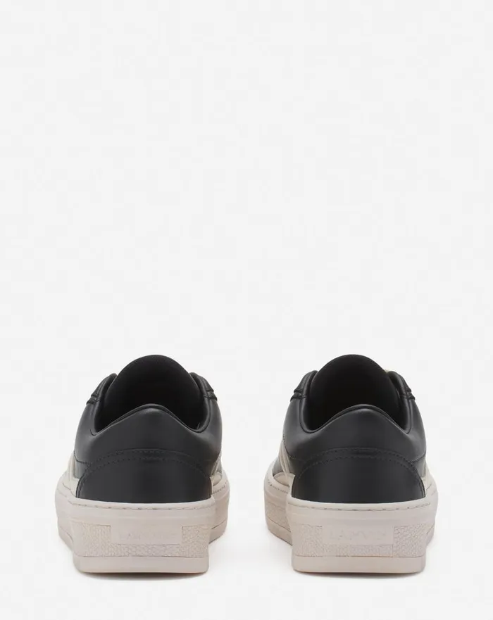 Women Sneakers Lanvin Lanvin X Future Leather Cash Sneakers For Women Dark Greybeige Women Sneakers Lanvin Lanvin X Future Leather Cash Sneakers For Women Dark Greybeige