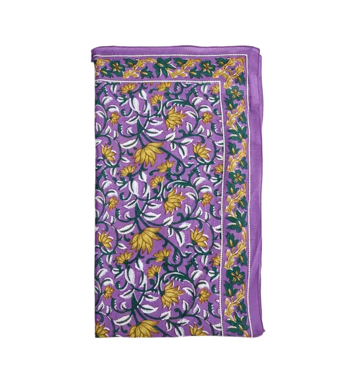 Women Square Patterned Scarf 8211 Violet Print Promod Fabric Scarves Women Square Patterned Scarf 8211 Violet Print Promod Fabric Scarves