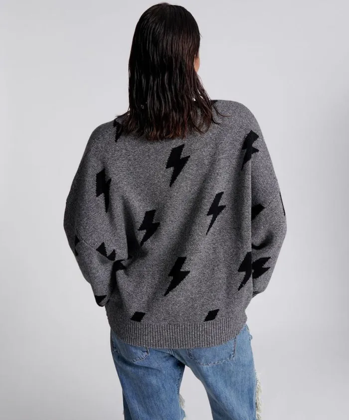Women STATIC LIGHTNING SWEATER One Teaspoon Knitwear