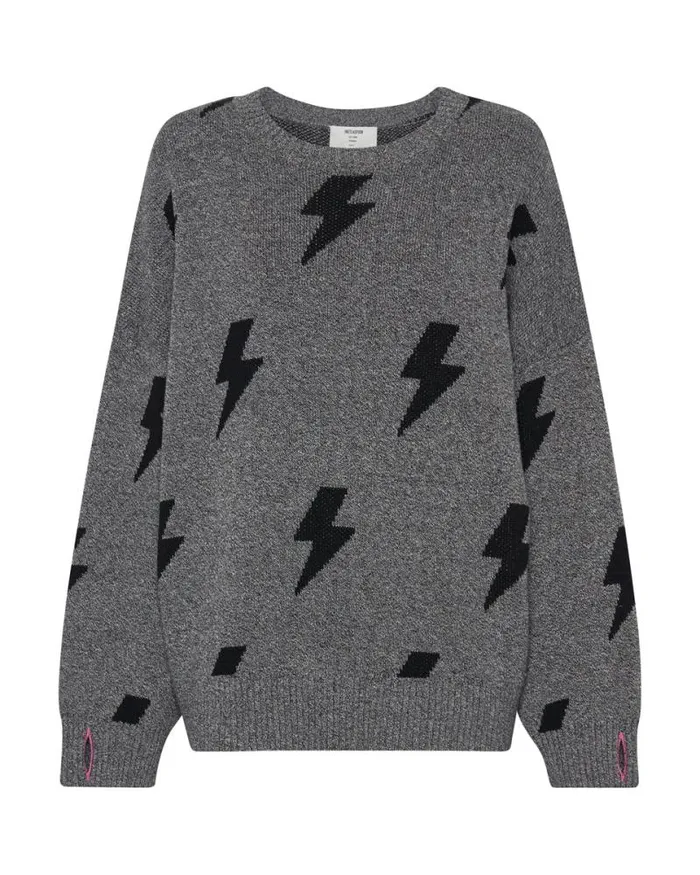 Women STATIC LIGHTNING SWEATER One Teaspoon Knitwear
