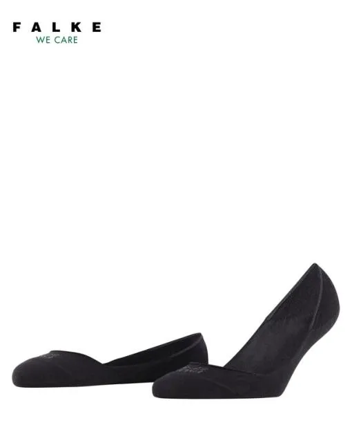 Women Step Medium Cut Box Women No Show Socks Black FALKE No Show Socks