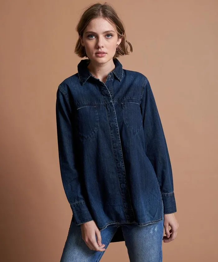 Women STONE COLD DENIM SHIRT One Teaspoon Denim Tops
