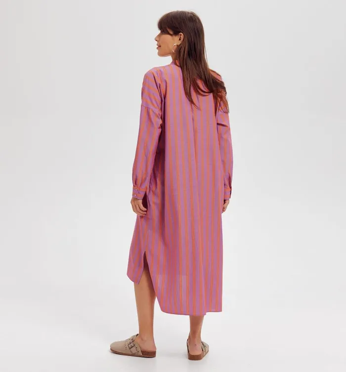 Women Striped Kaftan 8211 Pink Stripes Promod Dresses Women Striped Kaftan 8211 Pink Stripes Promod Dresses