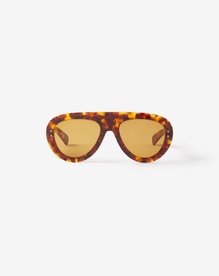 Women Sunglasses Lanvin Aviator Sunglasses Amberturtoise