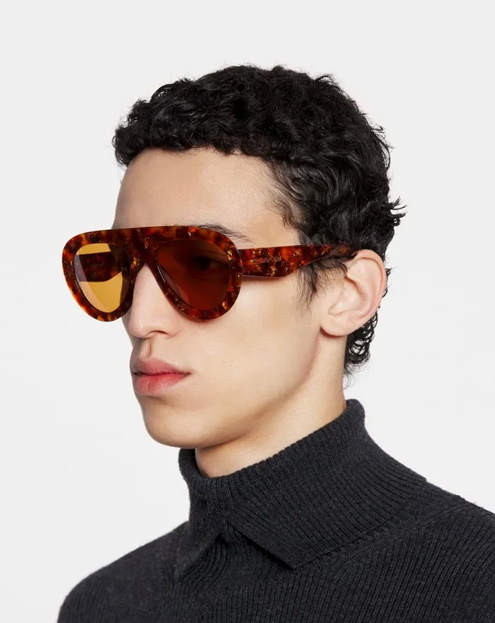 Women Sunglasses Lanvin Aviator Sunglasses Amberturtoise