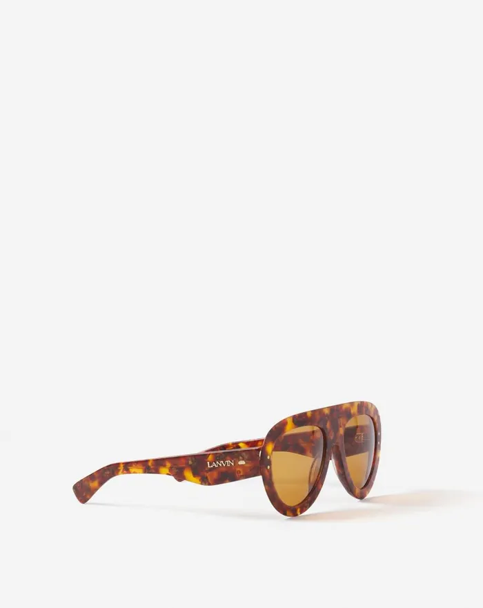 Women Sunglasses Lanvin Aviator Sunglasses Amberturtoise