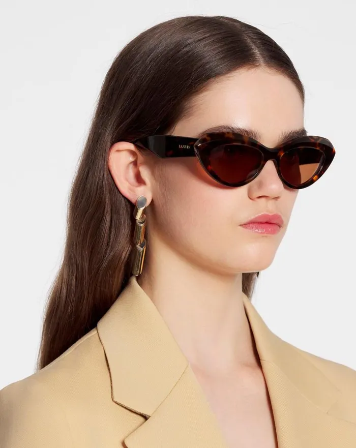 Women Sunglasses Lanvin Signature Sunglasses Havana