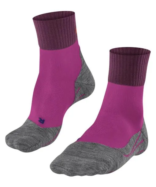 Women TK2 Explore Cool Short Women Trekking Short Sock Radiant Orchid FALKE Hiking Socks