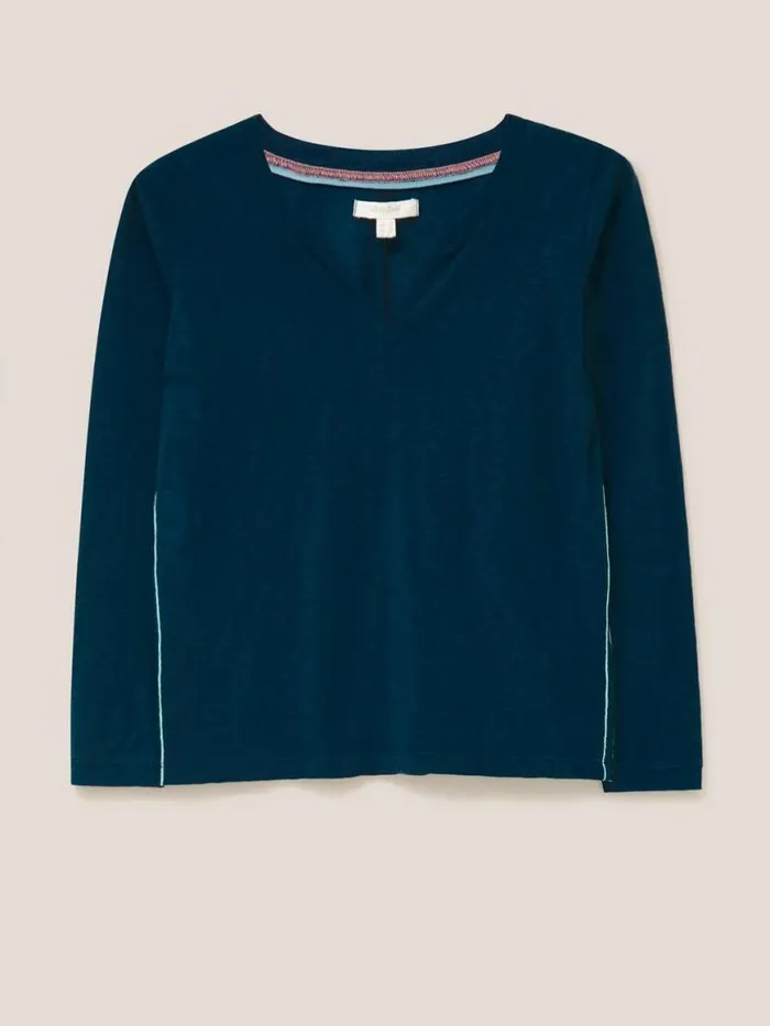 Women Tops and Tees White Stuff Nelly LS Tee Dark Navy Women Tops and Tees White Stuff Nelly LS Tee Dark Navy