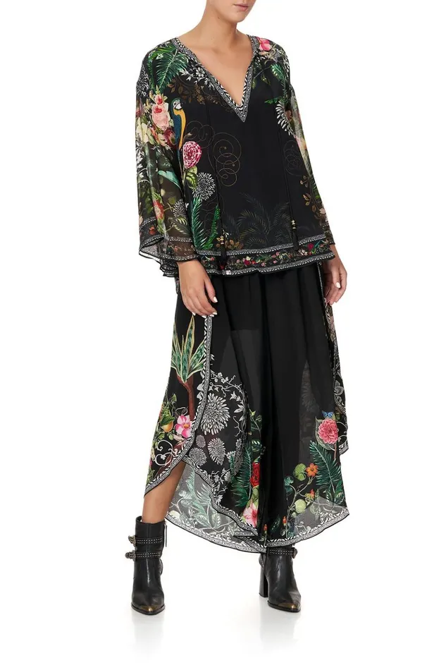 Women Tops Camilla Blouse With Cape Sleeve Raised With Wolves