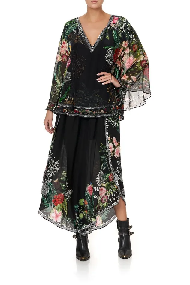 Women Tops Camilla Blouse With Cape Sleeve Raised With Wolves