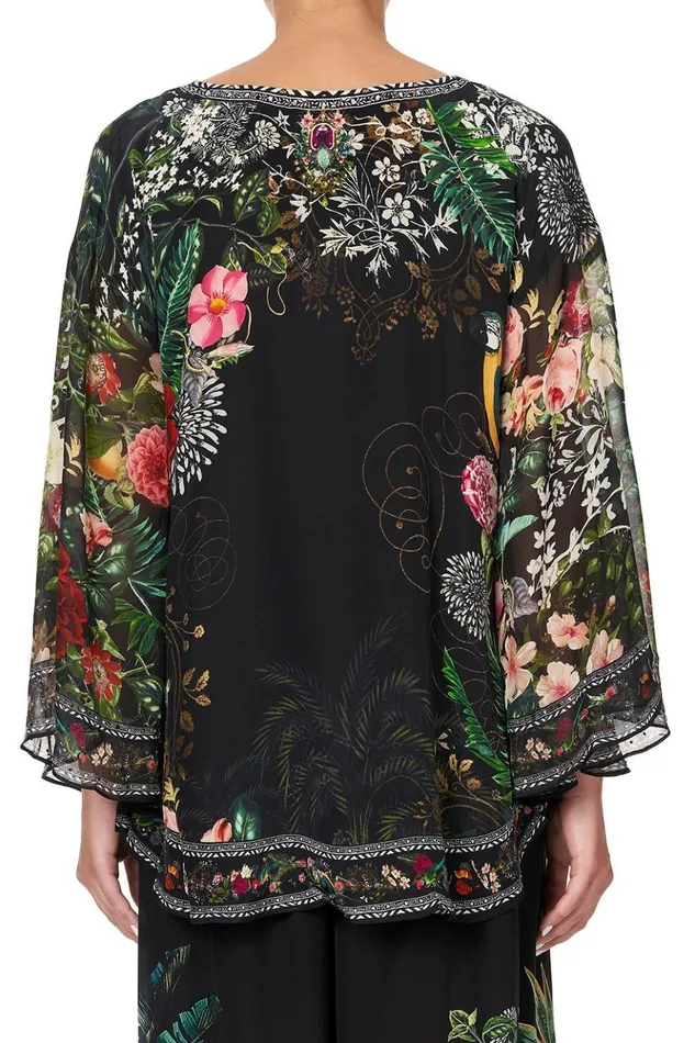 Women Tops Camilla Blouse With Cape Sleeve Raised With Wolves