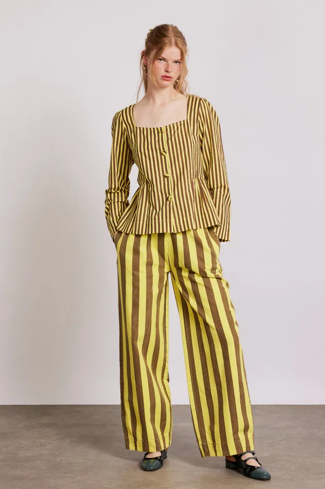 Women Tops Damson Madder Eloise Stripe Blouse