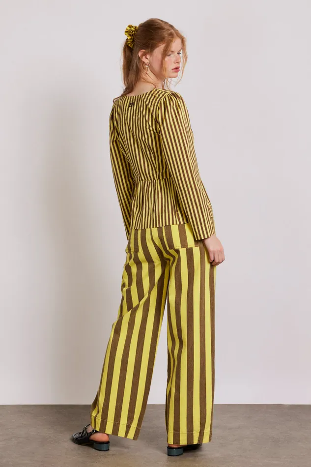 Women Tops Damson Madder Eloise Stripe Blouse