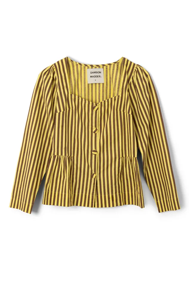 Women Tops Damson Madder Eloise Stripe Blouse